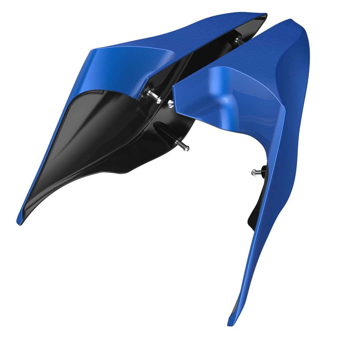 Advanblack Superior Blue ABS Stretched Extended Side Cover Panel  for 2014+ Harley Davidson Touring