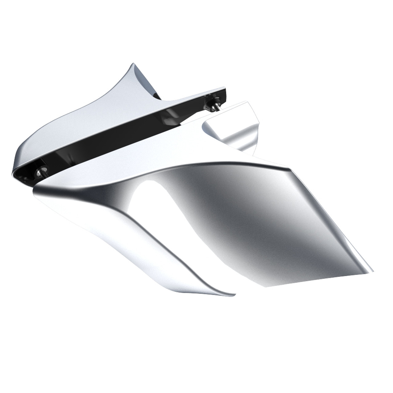 Atlas Silver Metallic ABS CVO Style Stretched Extended Side Cover Panel for 2014+ Harley Davidson Touring
