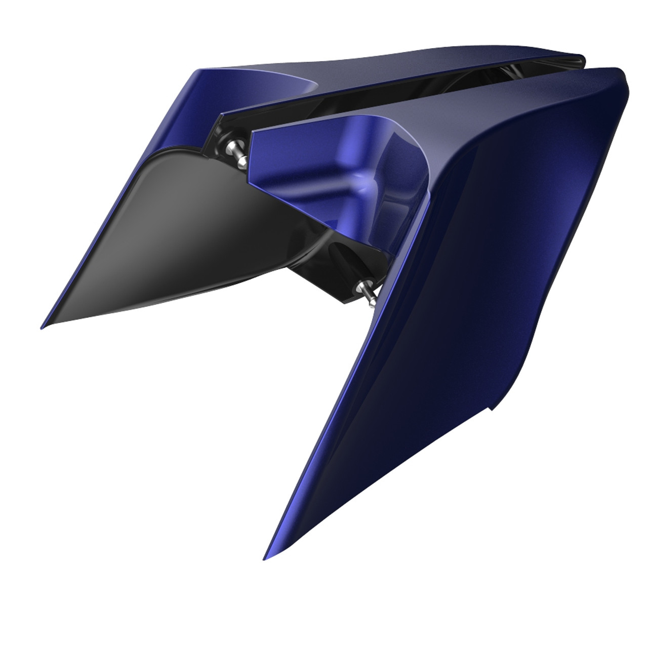Advanblack Zephyr Blue ABS CVO Style Stretched Extended Side Cover Panel for 2014+ Harley Davidson Touring