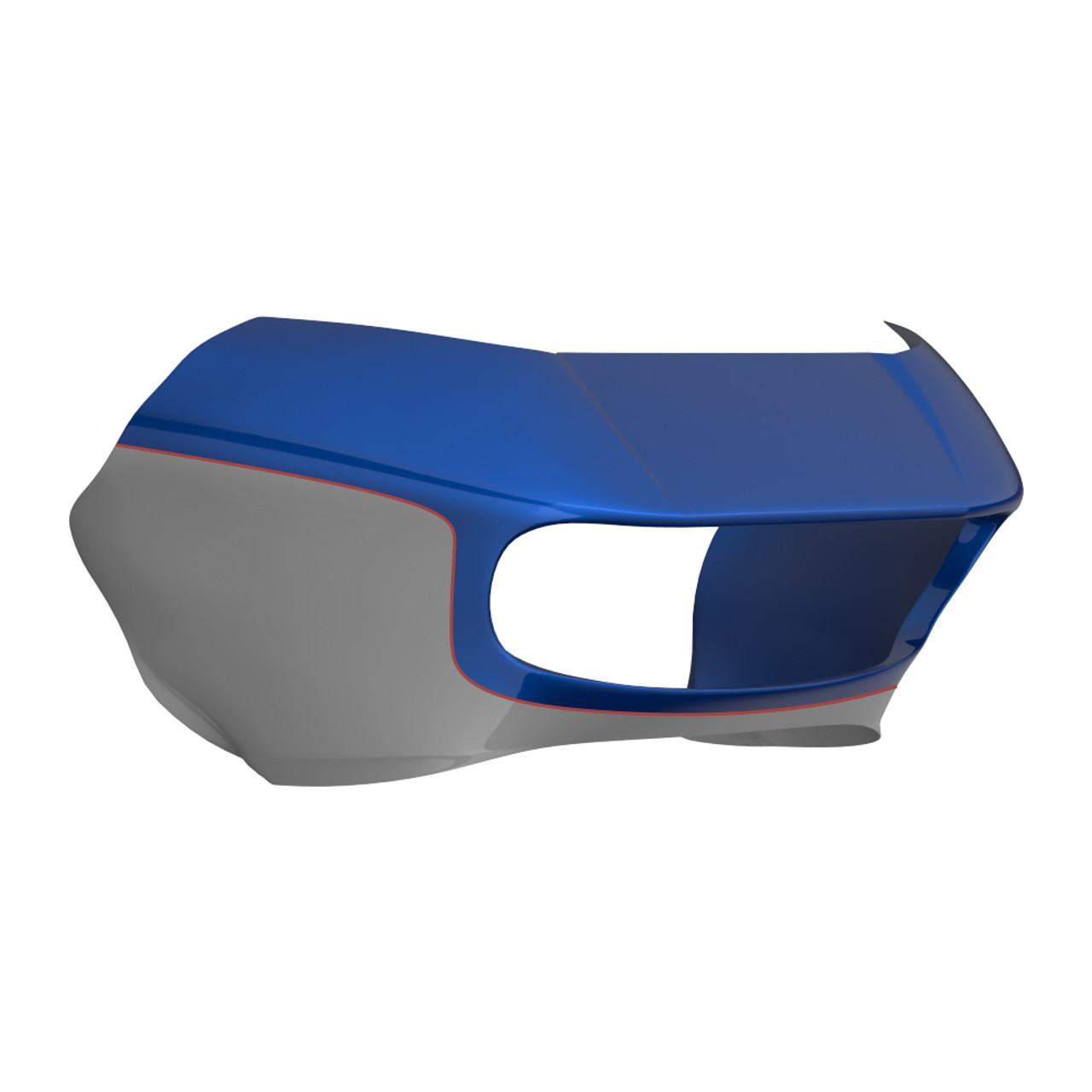 Bright Billiard Blue and Billiard Gray OUTER FAIRING BATWING COWL FOR 2015+ HARLEY ROAD GLIDE