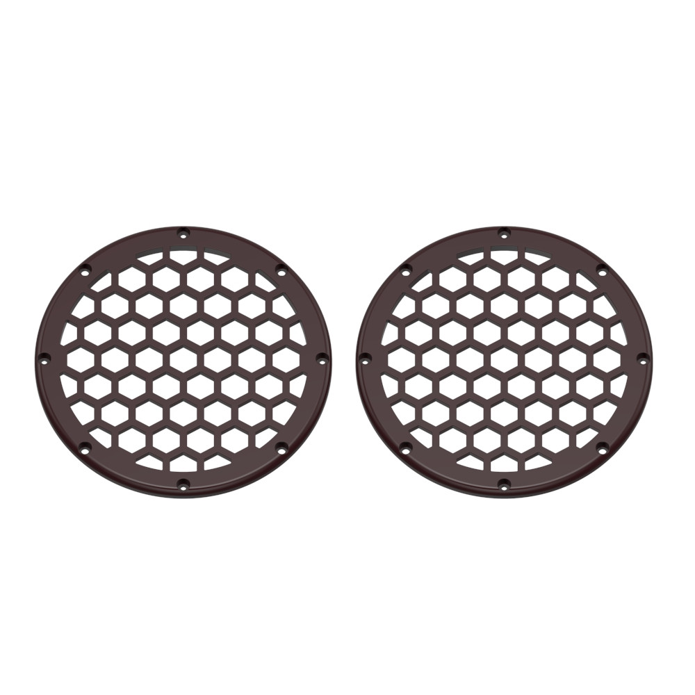 Advanblack x XBS Color Matched HEX 6.5'' Speaker Grills-Billiard Burgundy