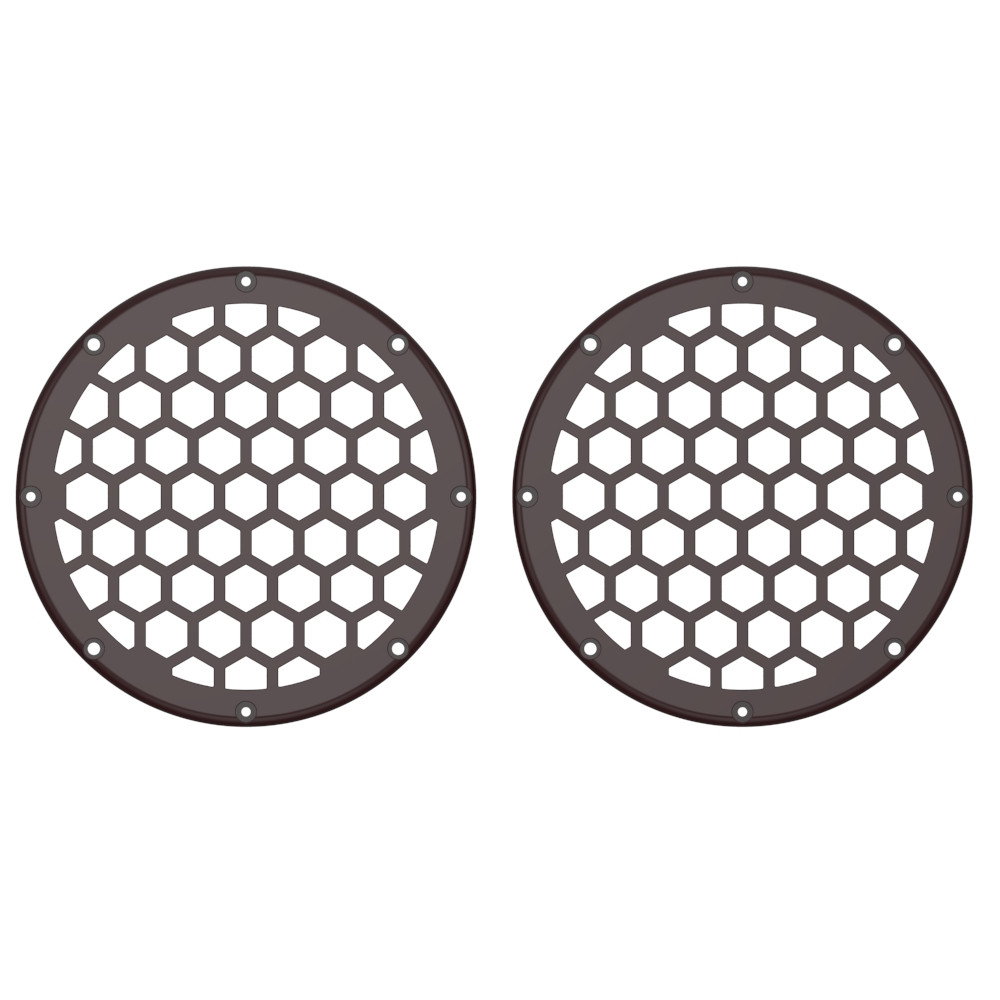 Advanblack x XBS Color Matched HEX 6.5'' Speaker Grills-Billiard Burgundy