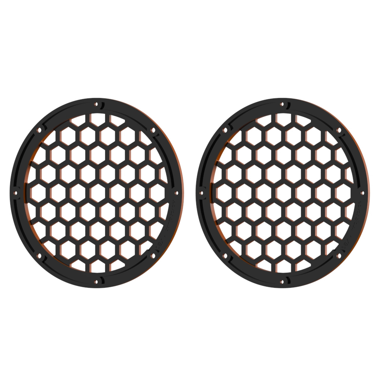 Advanblack x XBS Color Matched HEX 6.5'' Speaker Grills-Baja Orange