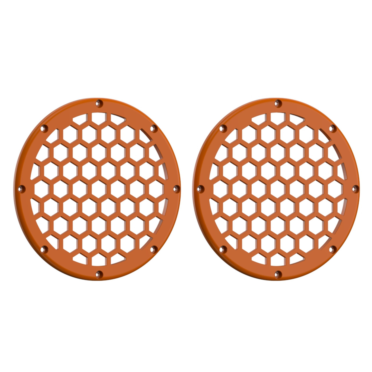 Advanblack x XBS Color Matched HEX 6.5'' Speaker Grills-Baja Orange