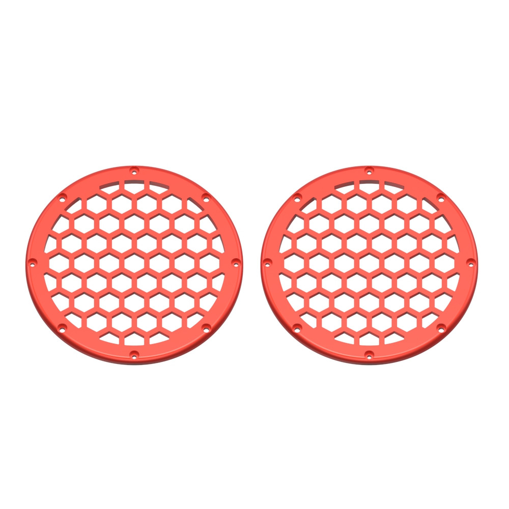 Advanblack x XBS Color Matched HEX 6.5'' Speaker Grills-Candy Orange