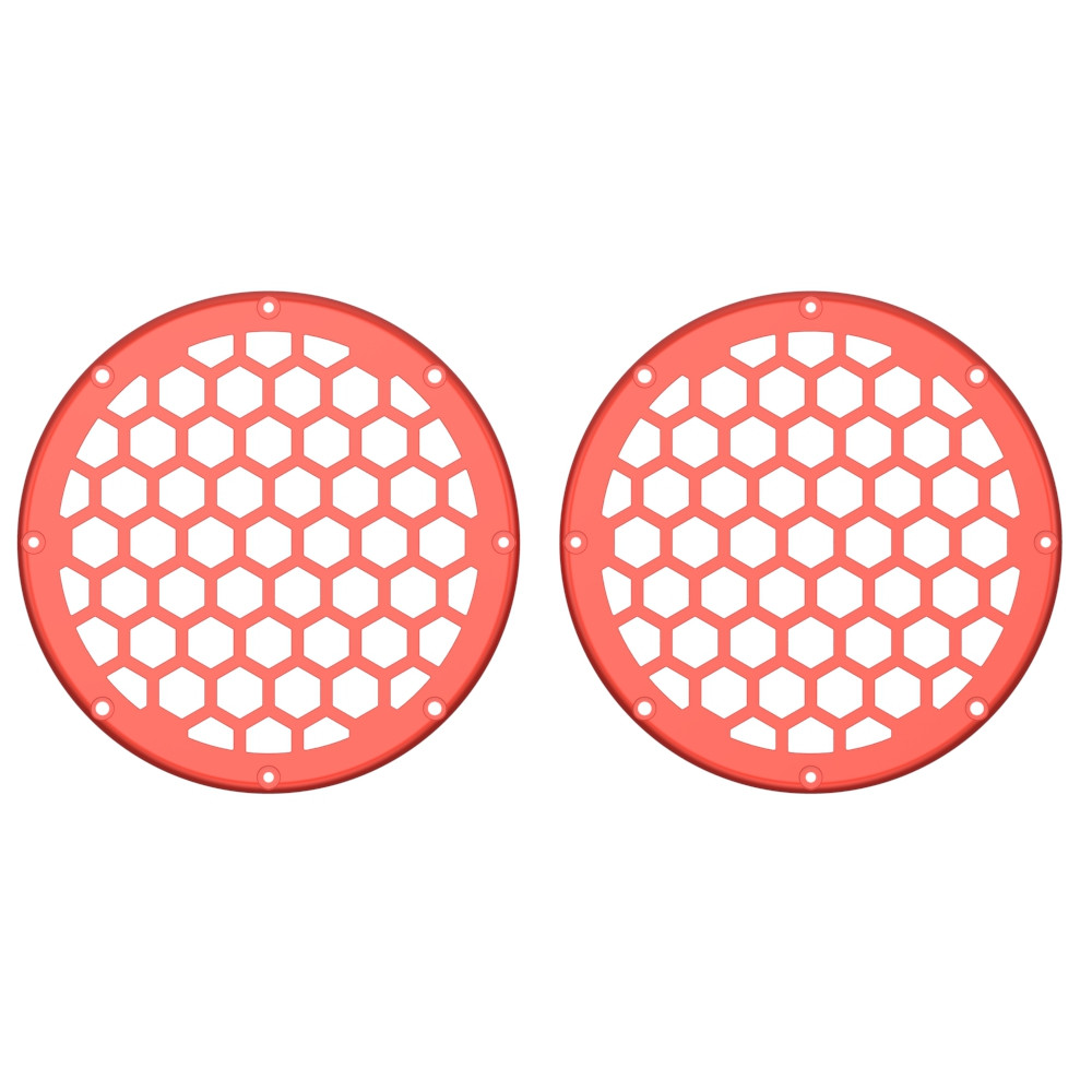 Advanblack x XBS Color Matched HEX 6.5'' Speaker Grills-Candy Orange