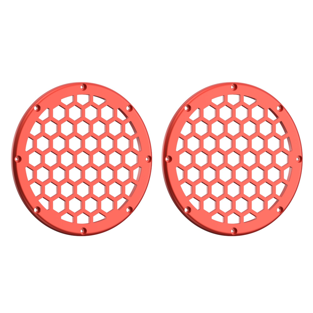 Advanblack x XBS Color Matched HEX 6.5'' Speaker Grills-Candy Orange