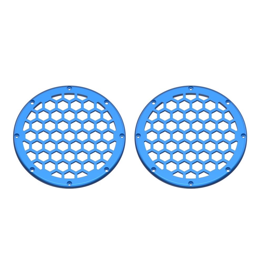 Advanblack x XBS Color Matched HEX 6.5'' Speaker Grills-Electric Blue
