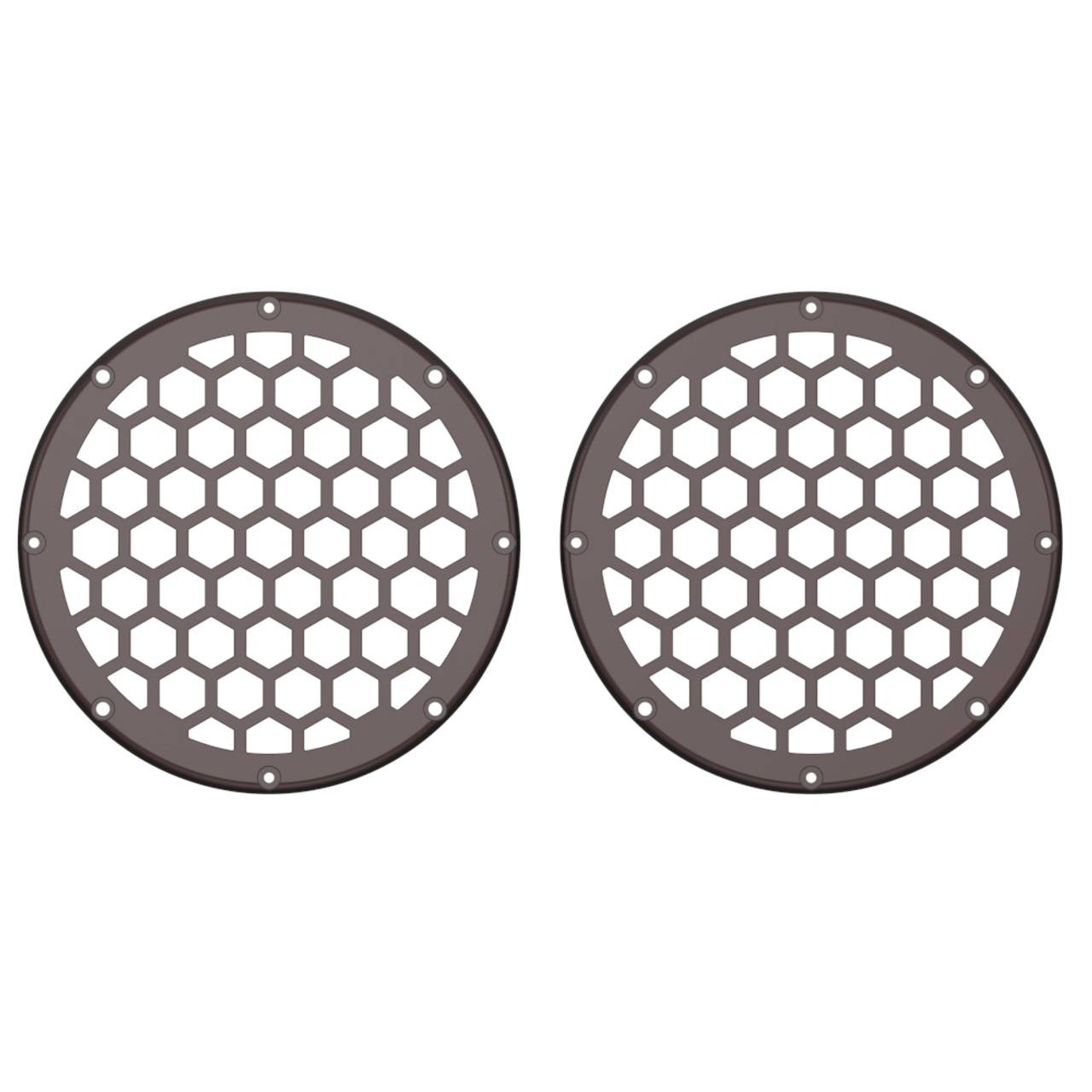 Advanblack x XBS Color Matched HEX 6.5'' Speaker Grills-Midnight Crimson