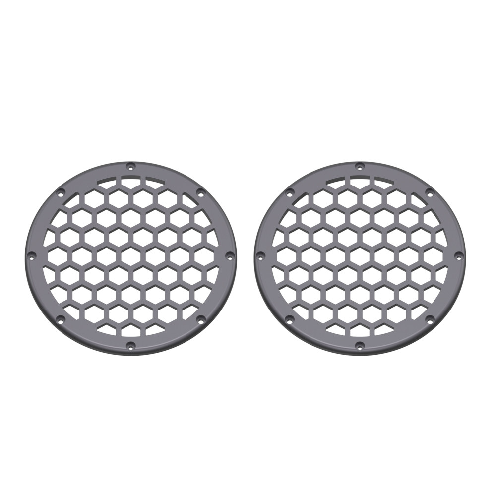 Advanblack x XBS Color Matched HEX 6.5'' Speaker Grills-Smoke Gray