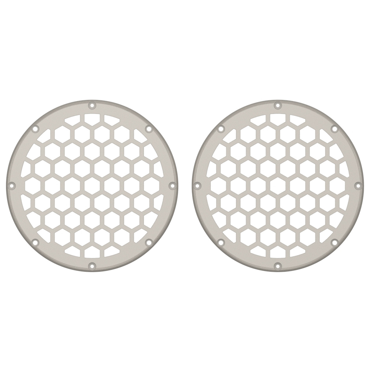 Advanblack x XBS Color Matched HEX 6.5'' Speaker Grills-White Sand Pearl