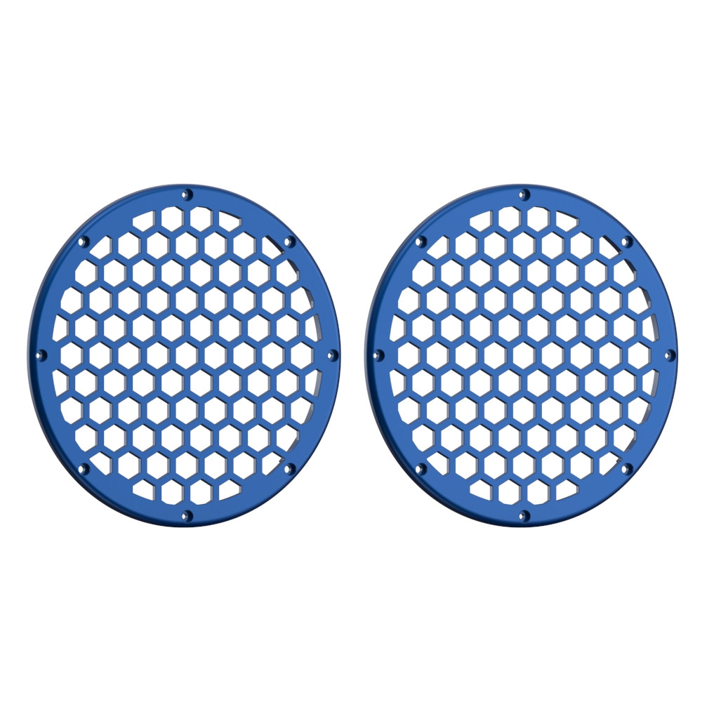 Advanblack x XBS Color Matched HEX 8'' Speaker Grills-Bright Billiard Blue