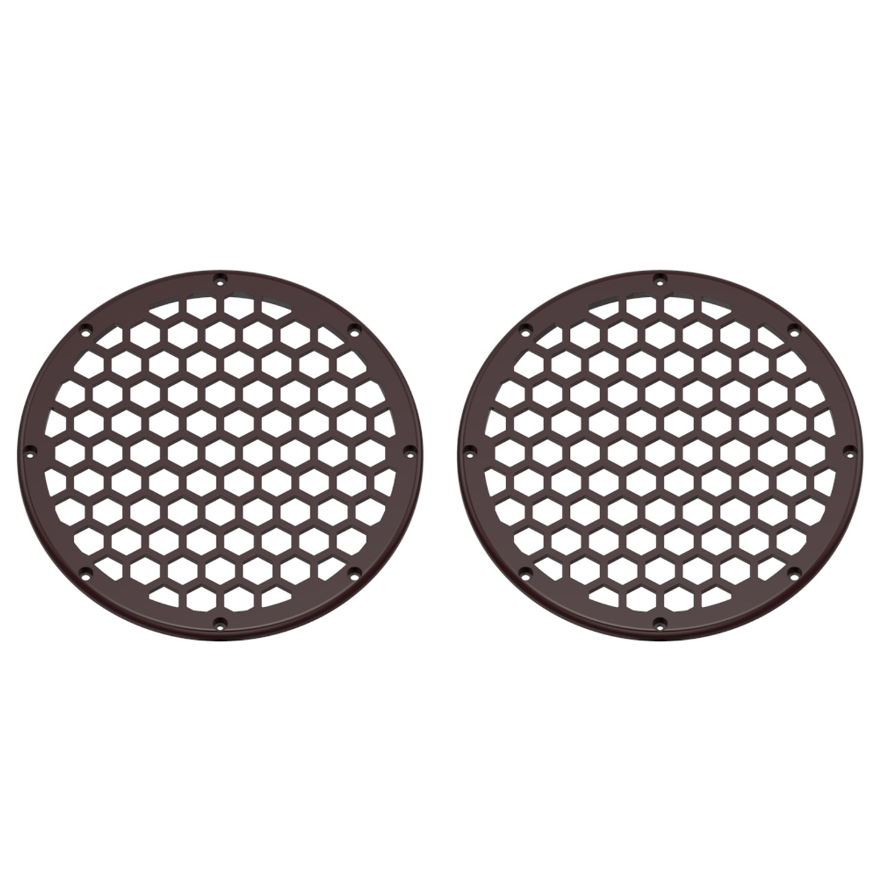 Advanblack x XBS Color Matched HEX 8'' Speaker Grills-Billiard Burgundy