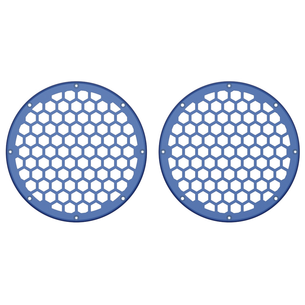 Advanblack x XBS Color Matched HEX 8'' Speaker Grills-Blue Max