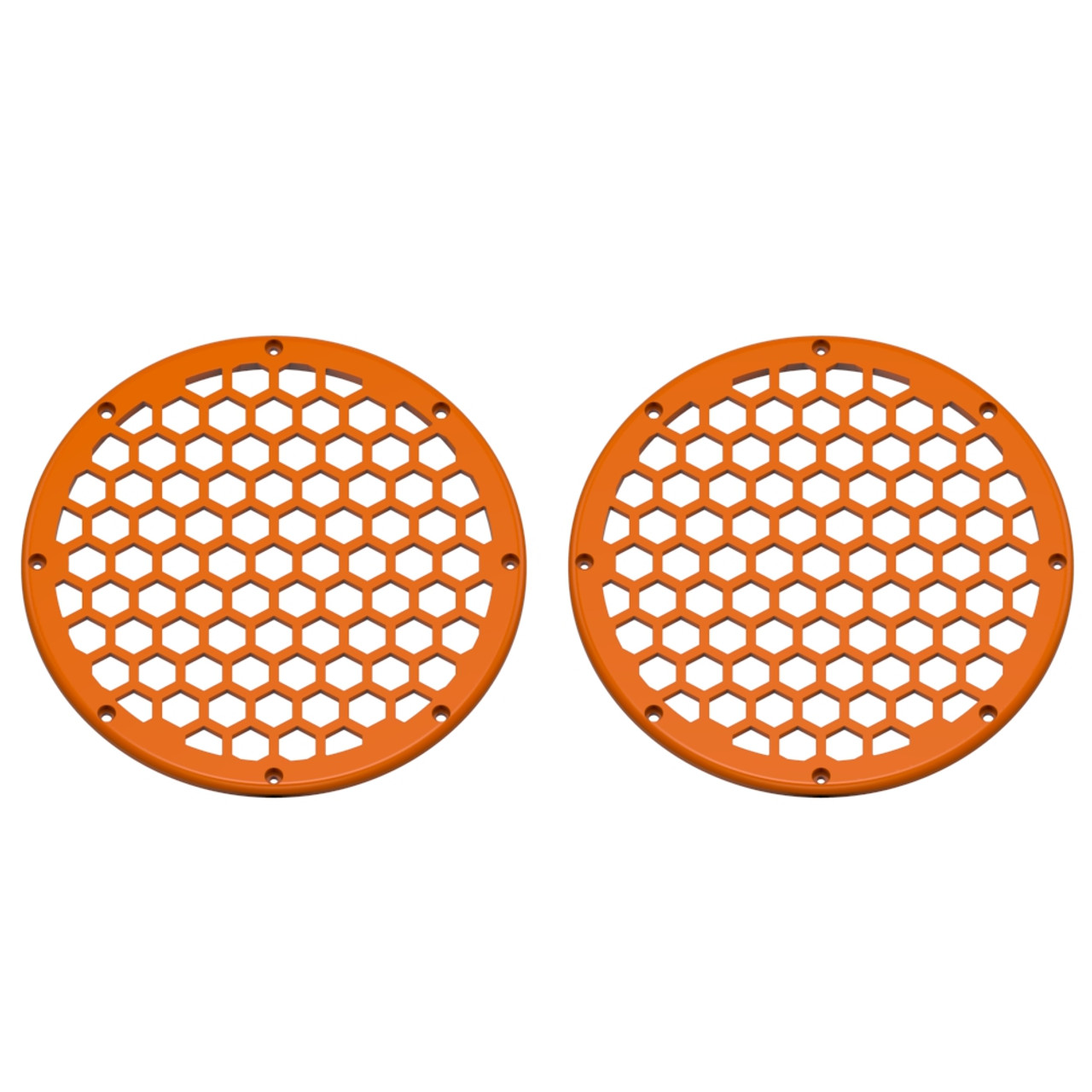 Advanblack x XBS Color Matched HEX 8'' Speaker Grills-Baja Orange