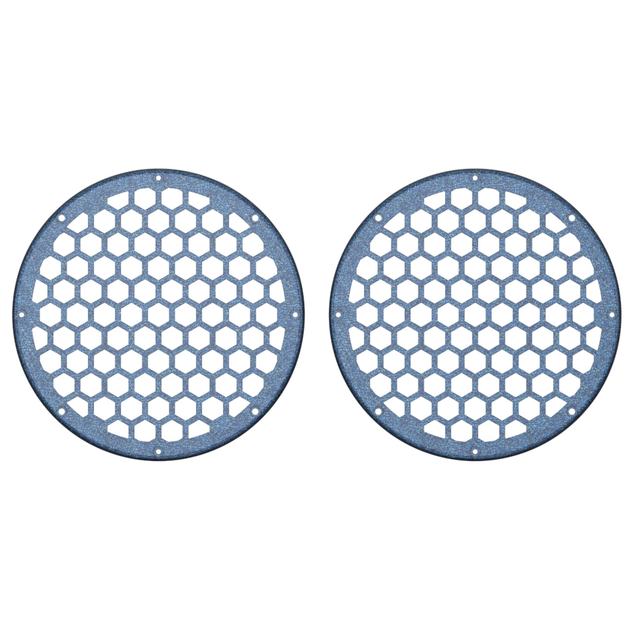 Advanblack x XBS Color Matched HEX 8'' Speaker Grills-Cosmic Blue Pearl