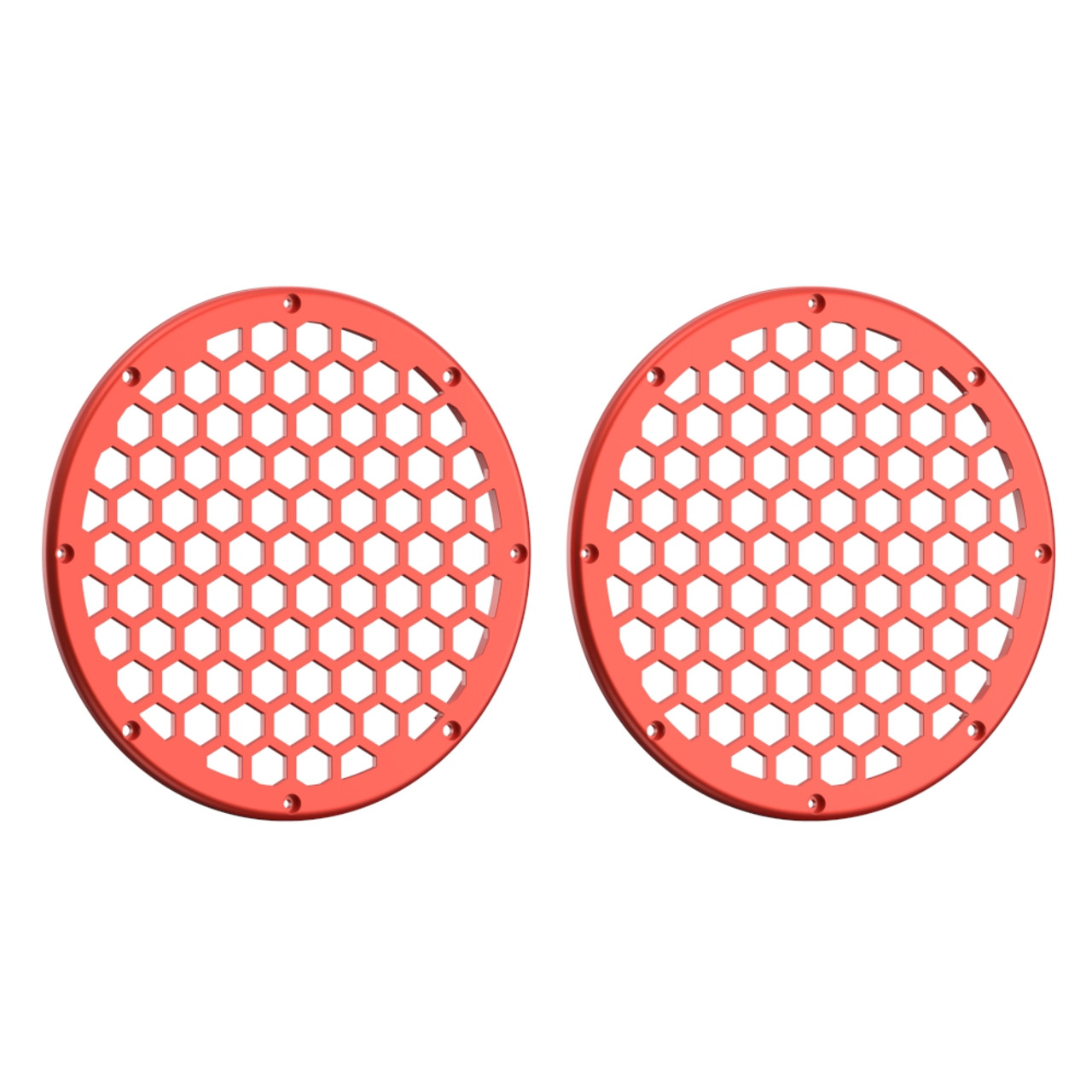 Advanblack x XBS Color Matched HEX 8'' Speaker Grills-Candy Orange
