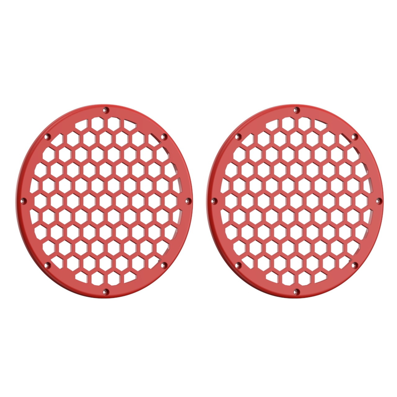 Advanblack x XBS Color Matched HEX 8'' Speaker Grills-Performance Orange