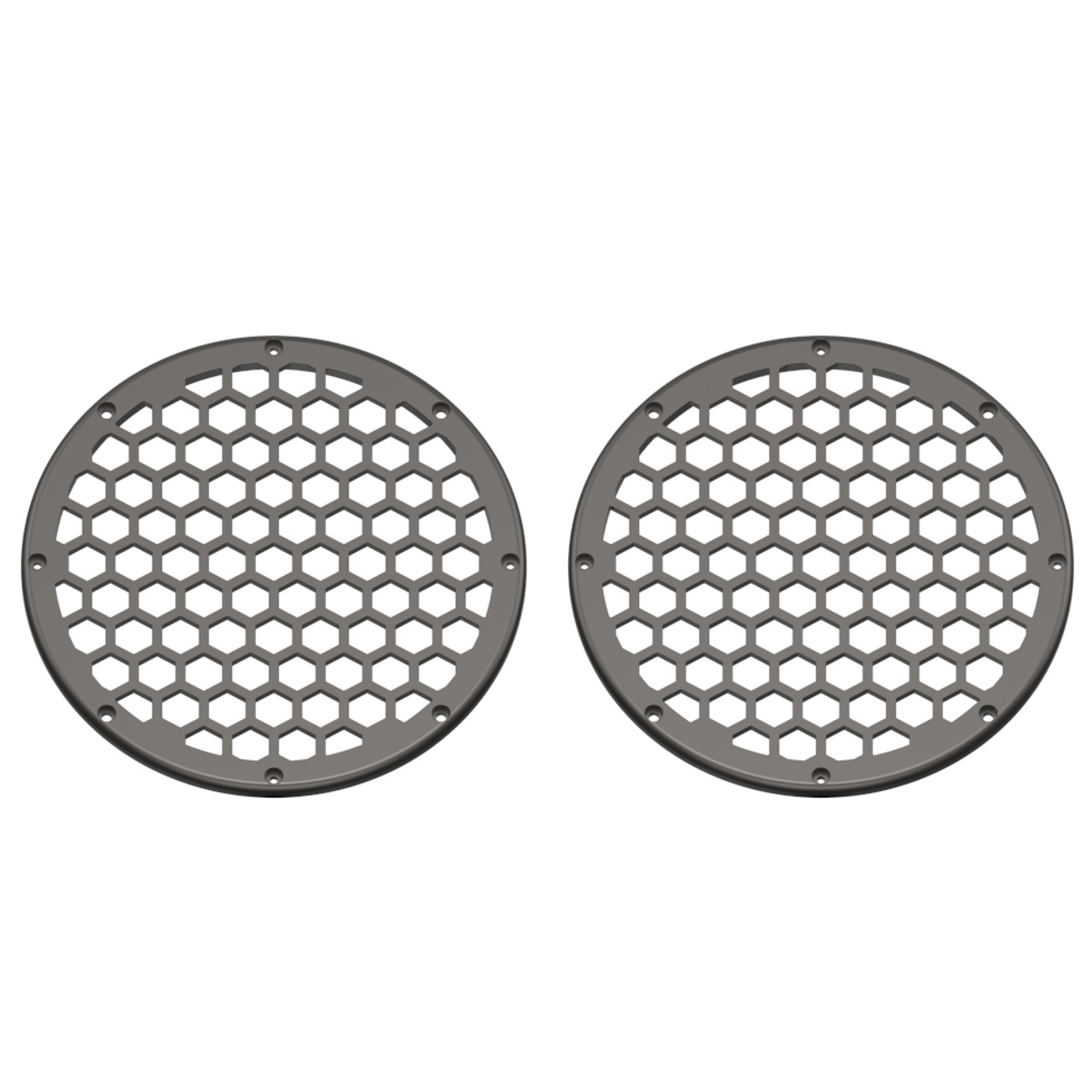 Advanblack x XBS Color Matched HEX 8'' Speaker Grills-Silver Fortune