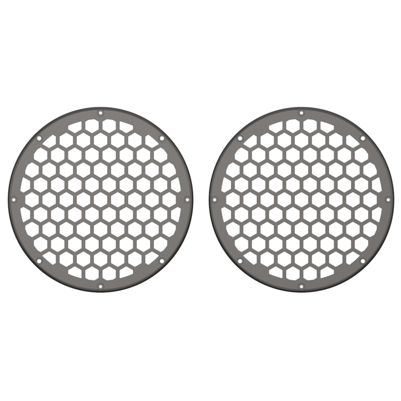 Advanblack x XBS Color Matched HEX 8'' Speaker Grills-Silver Fortune