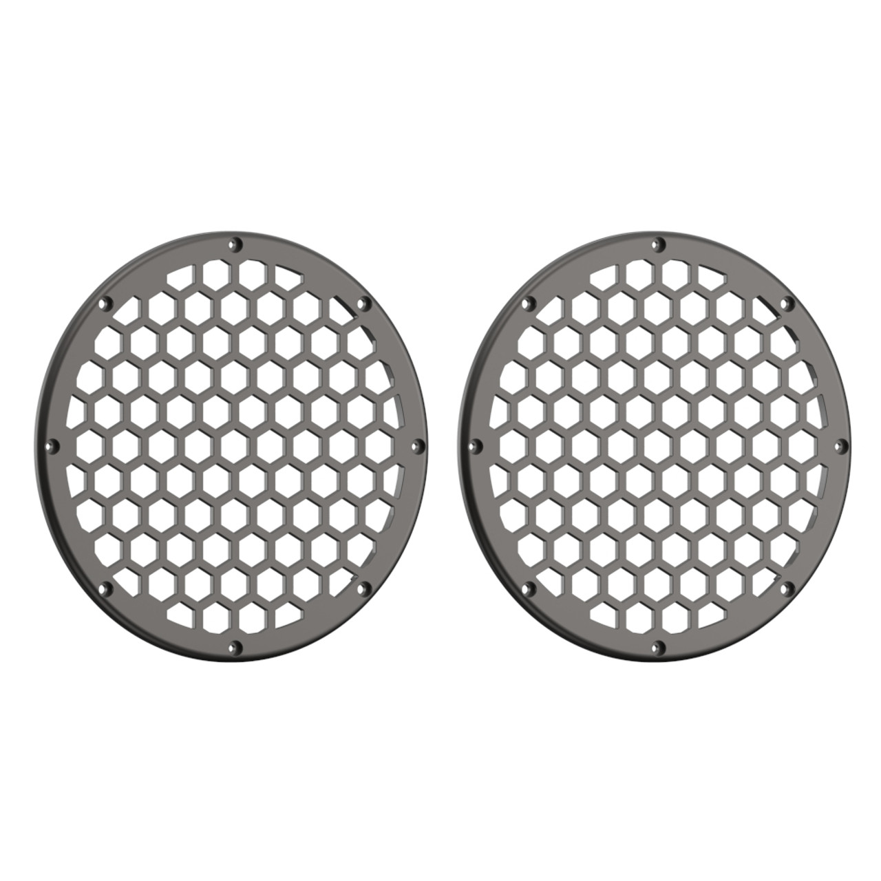 Advanblack x XBS Color Matched HEX 8'' Speaker Grills-Silver Fortune