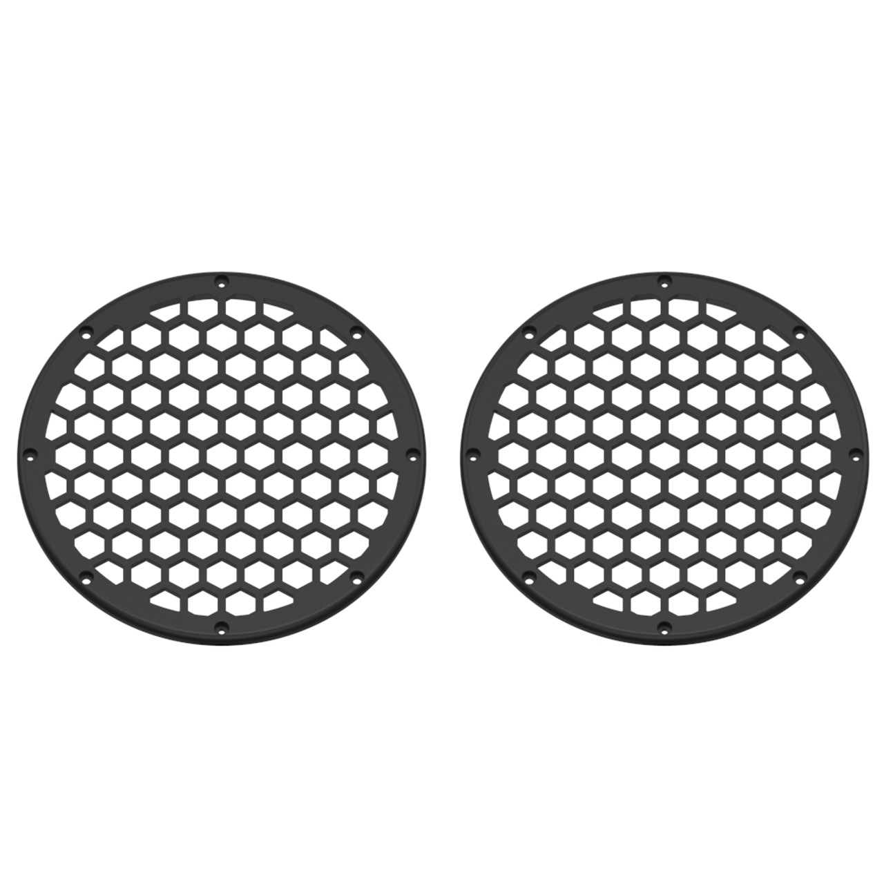 8 inch HEX Speaker Grills - Unpainted Plastic Grills