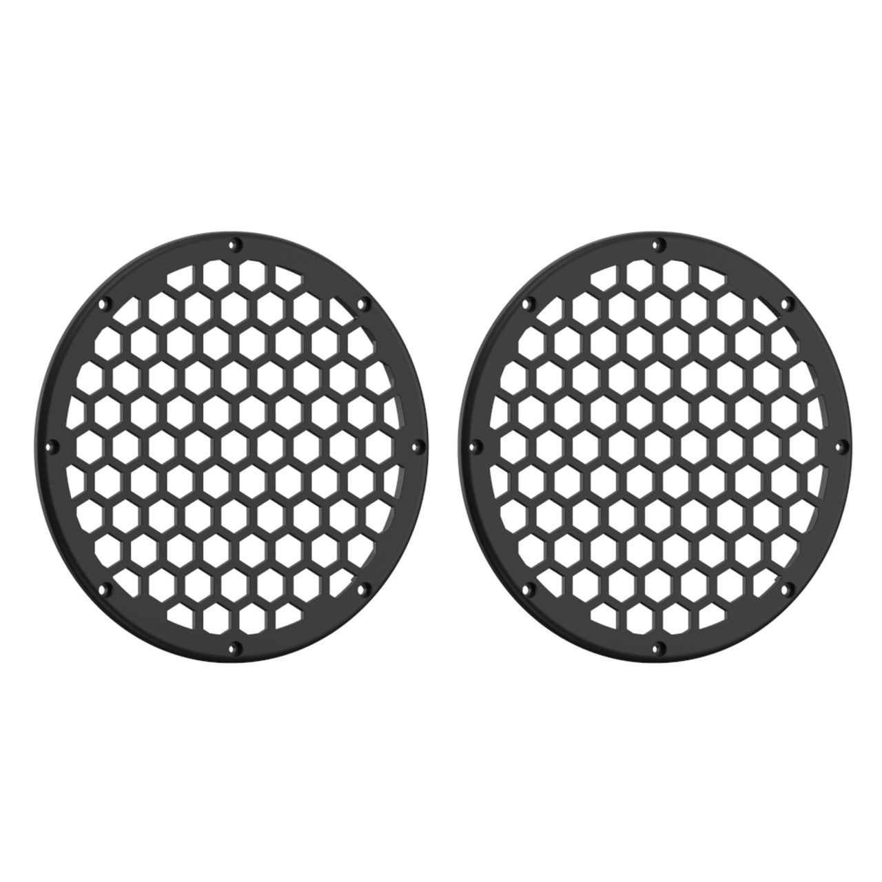 8 inch HEX Speaker Grills - Unpainted Plastic Grills