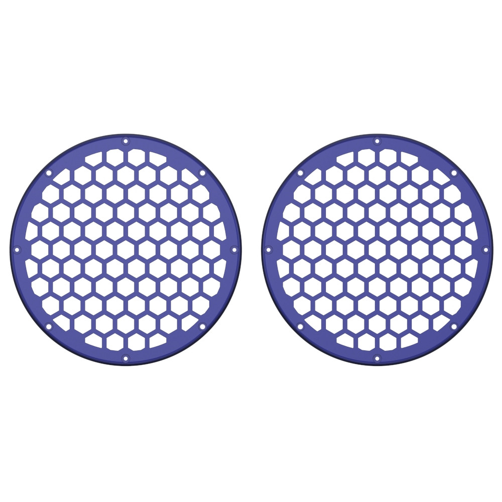 Advanblack x XBS Color Matched HEX 8'' Speaker Grills-Zephyr Blue
