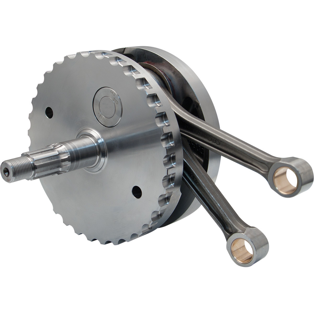 S&S Cycle #320-0361 - Flywheel Assembly - 4-3/8" - w/o Sprocket Bearing Race - Twin Cam "A" '99-'06