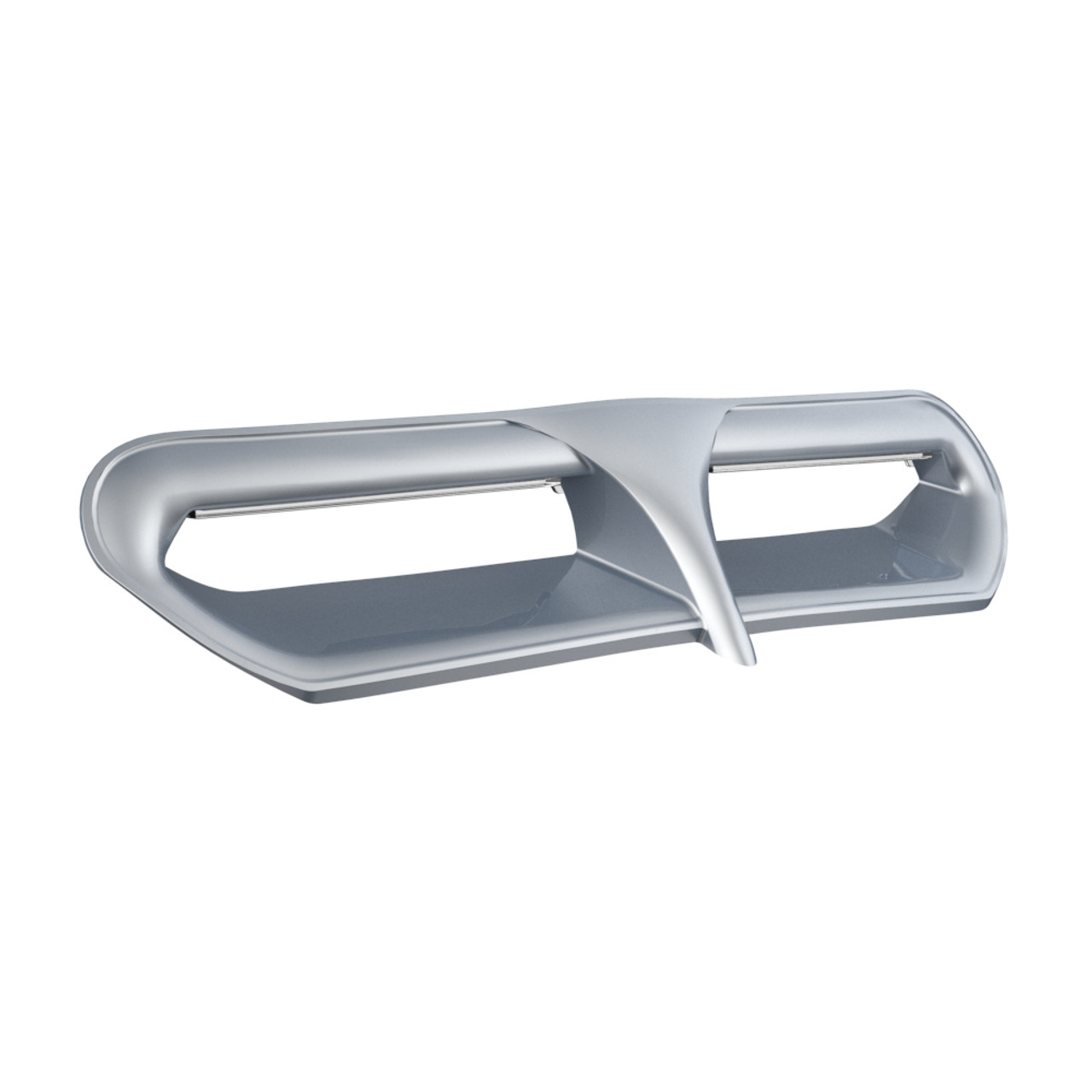 Barracuda Silver Batwing LED Vent Trim Insert For 14-Up Harley Street/ Electra Glide, Ultra & Tri-Glide