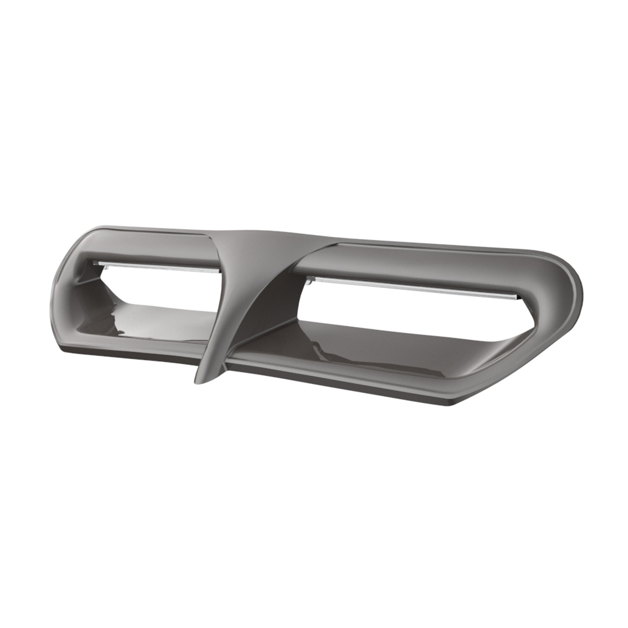 Billet Silver Batwing LED Vent Trim Insert For 14-Up Harley Street/ Electra Glide, Ultra & Tri-Glide