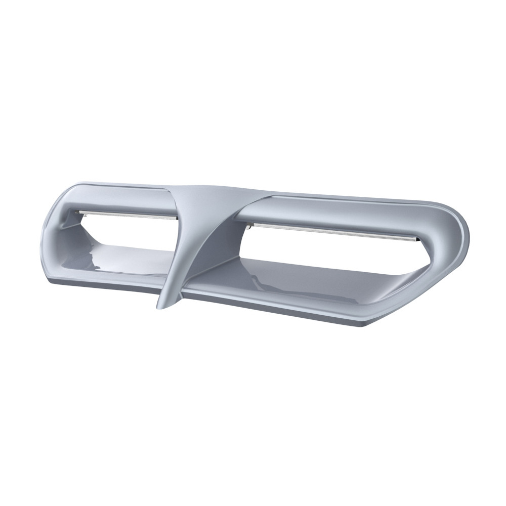 Brilliant Silver Batwing LED Vent Trim Insert For 14-Up Harley Street/ Electra Glide, Ultra & Tri-Glide