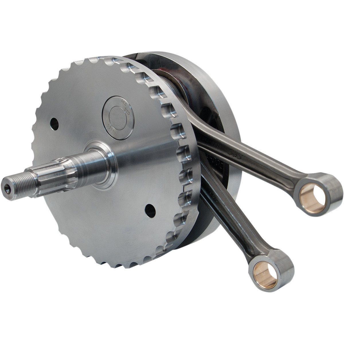 S&S Cycle #320-0475 - Flywheel Assembly - 4-5/8" - w/o Sprocket Bearing Race - Twin Cam w/124" S&S Motor '99-'06