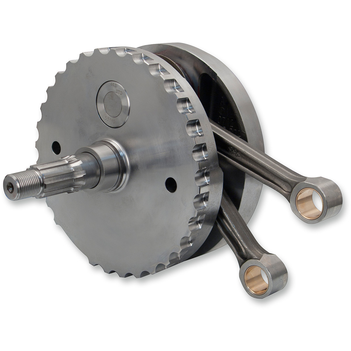 S&S Cycle #320-0360 - Flywheel Assembly - 4-3/8" - with Sprocket Bearing Race - Twin Cam "A" '99-'06 (except '06 Dyna)