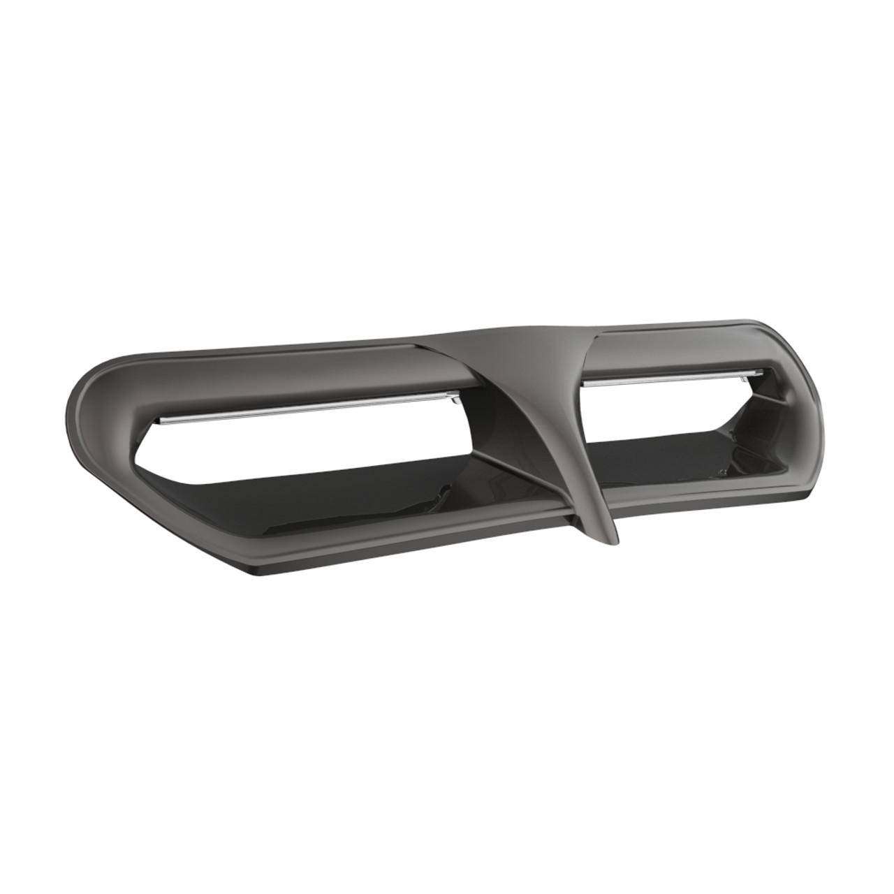 Silver Flux Batwing LED Vent Trim Insert For 14-Up Harley Street/ Electra Glide, Ultra & Tri-Glide