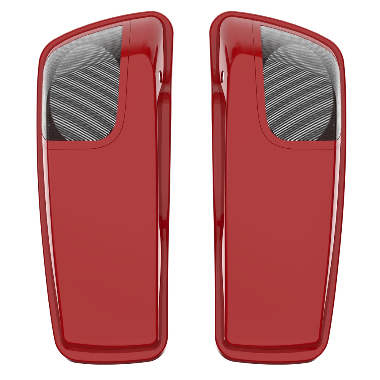 Billiard Red 5x7 Saddlebag Speaker Lids for Harley Davidson Touring 2014+