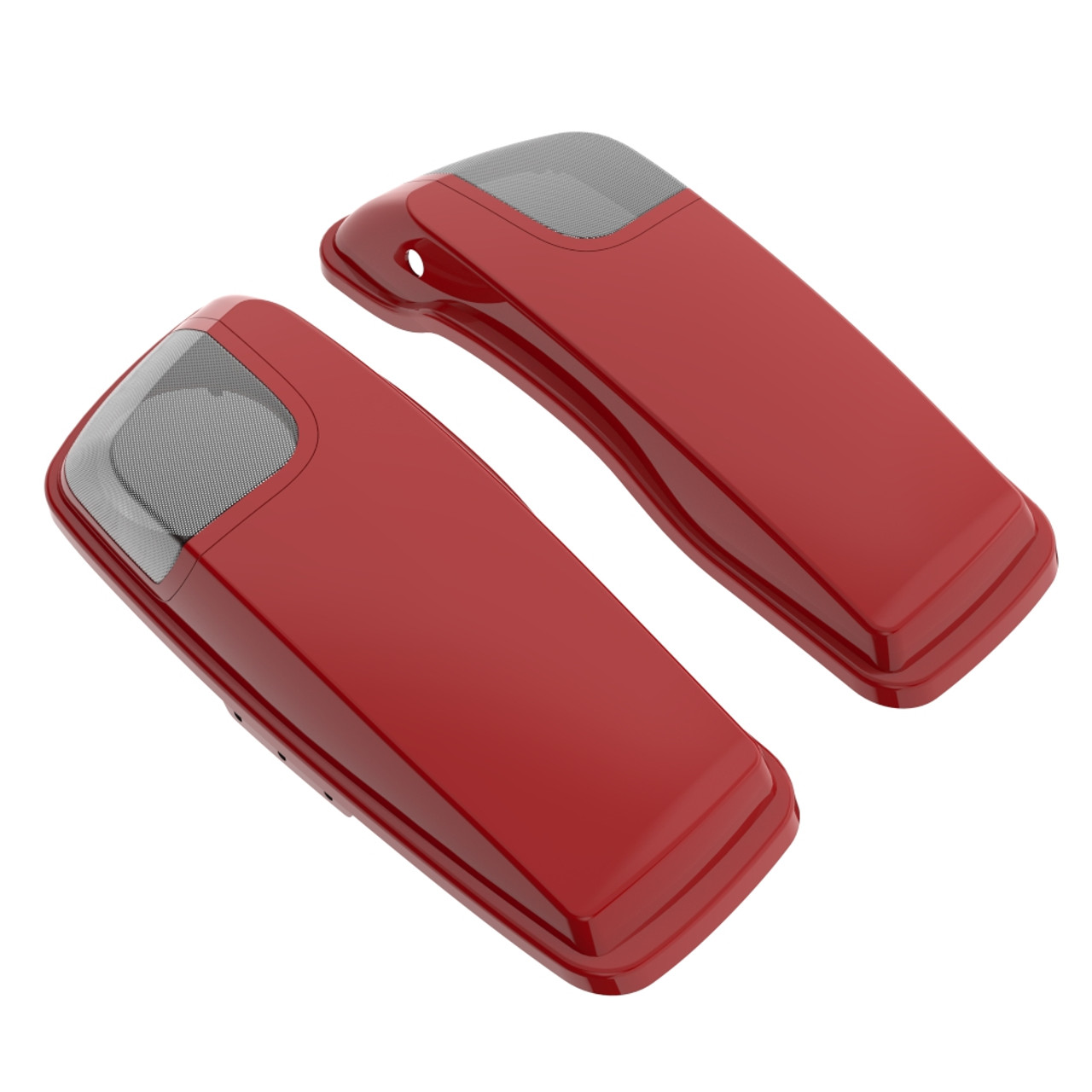 Billiard Red 5x7 Saddlebag Speaker Lids for Harley Davidson Touring 2014+