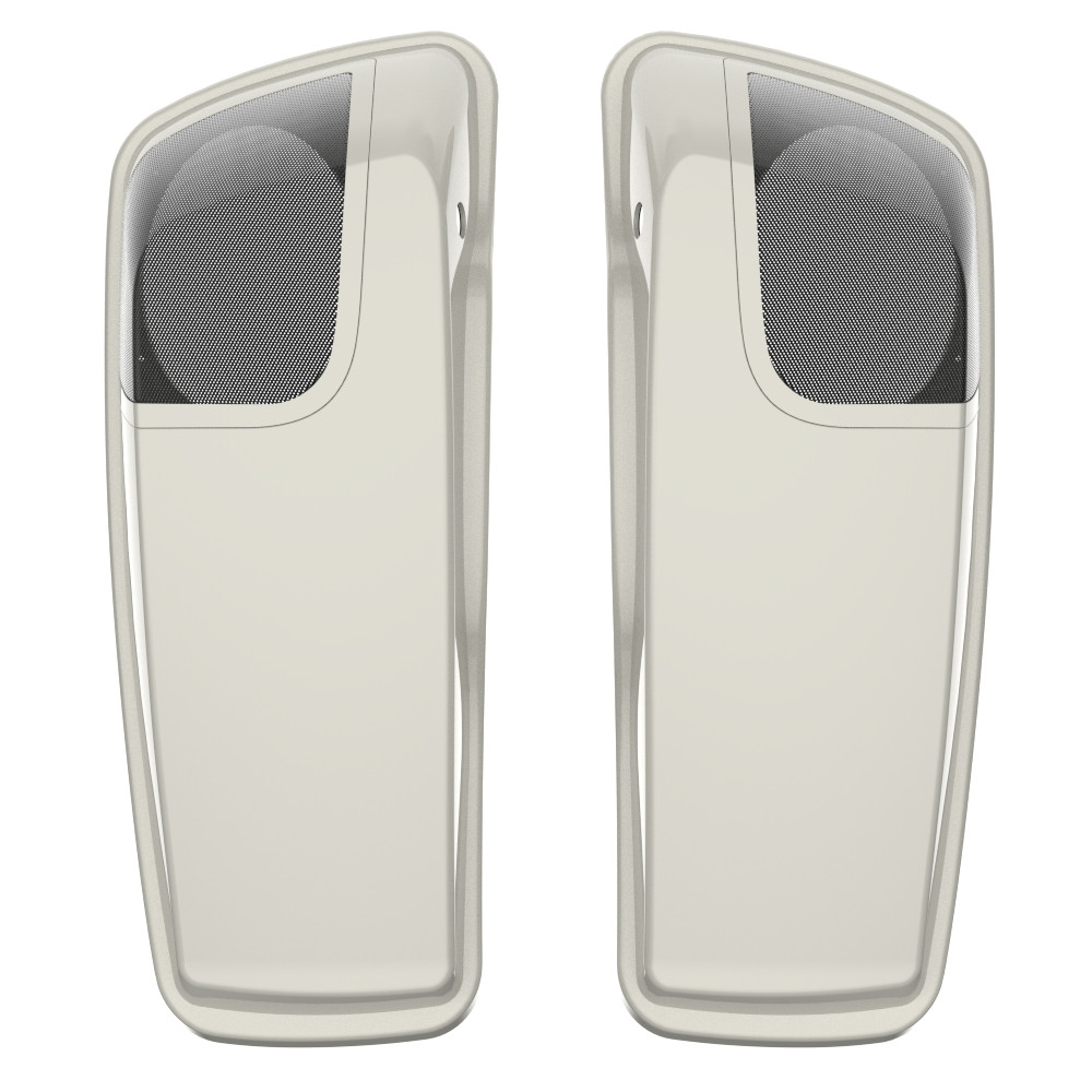 Bonneville Salt Pearl 5x7 Saddlebag Speaker Lids for Harley Davidson Touring 2014+