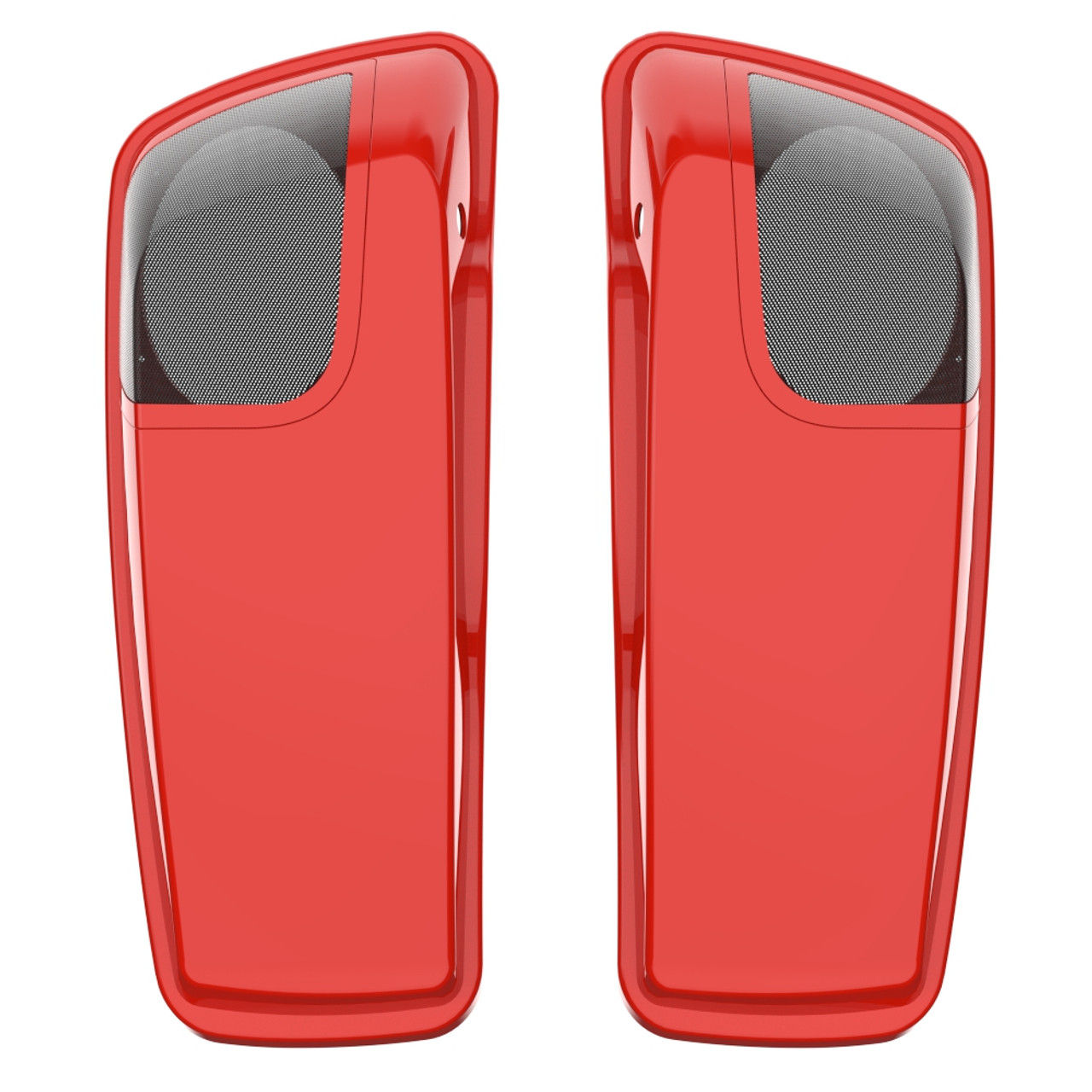 Performance Orange 5x7 Saddlebag Speaker Lids for Harley Davidson Touring 2014+
