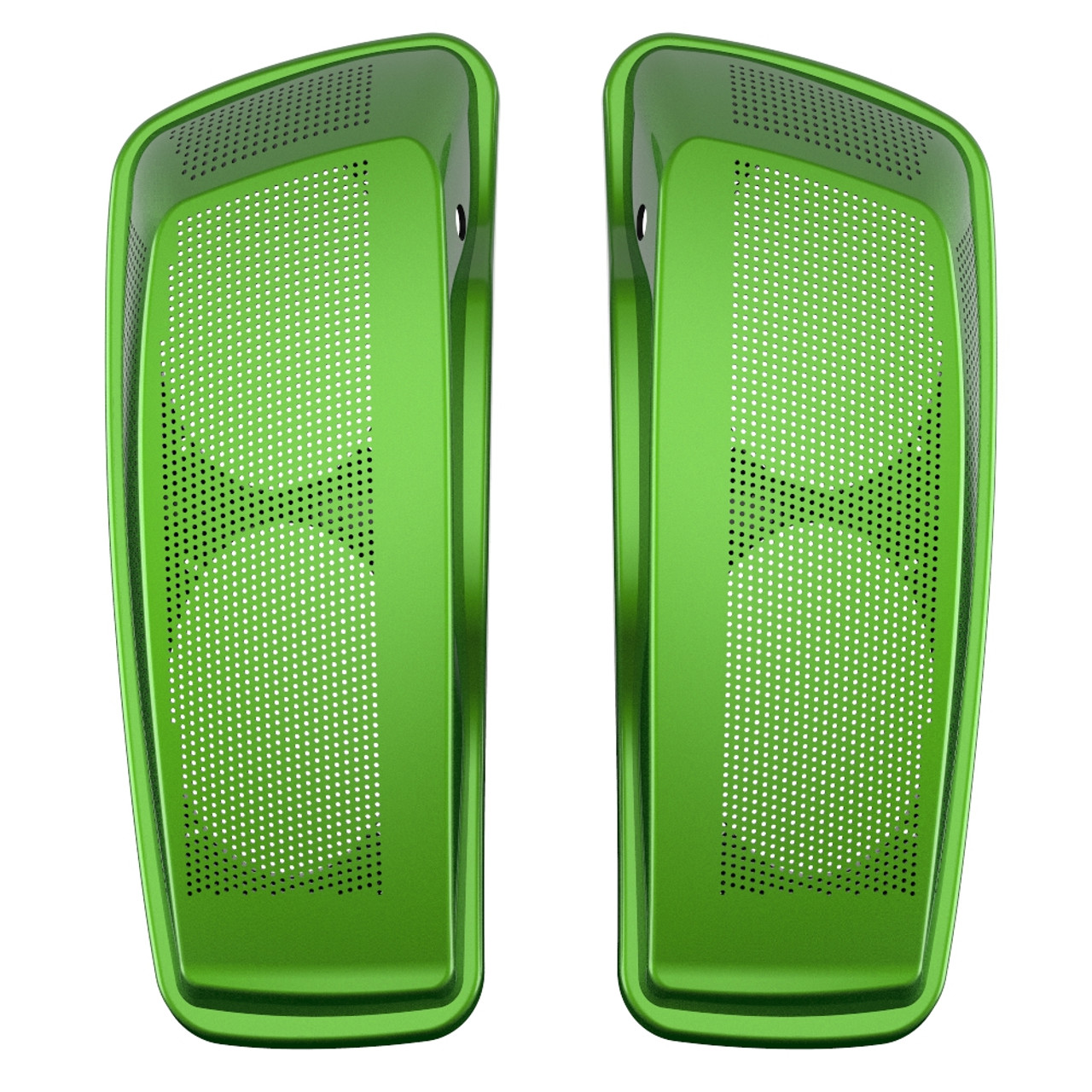 Advanblack Radioactive Green Dual 6x9 Speaker Lids for 2014+ Harley Davidson Touring