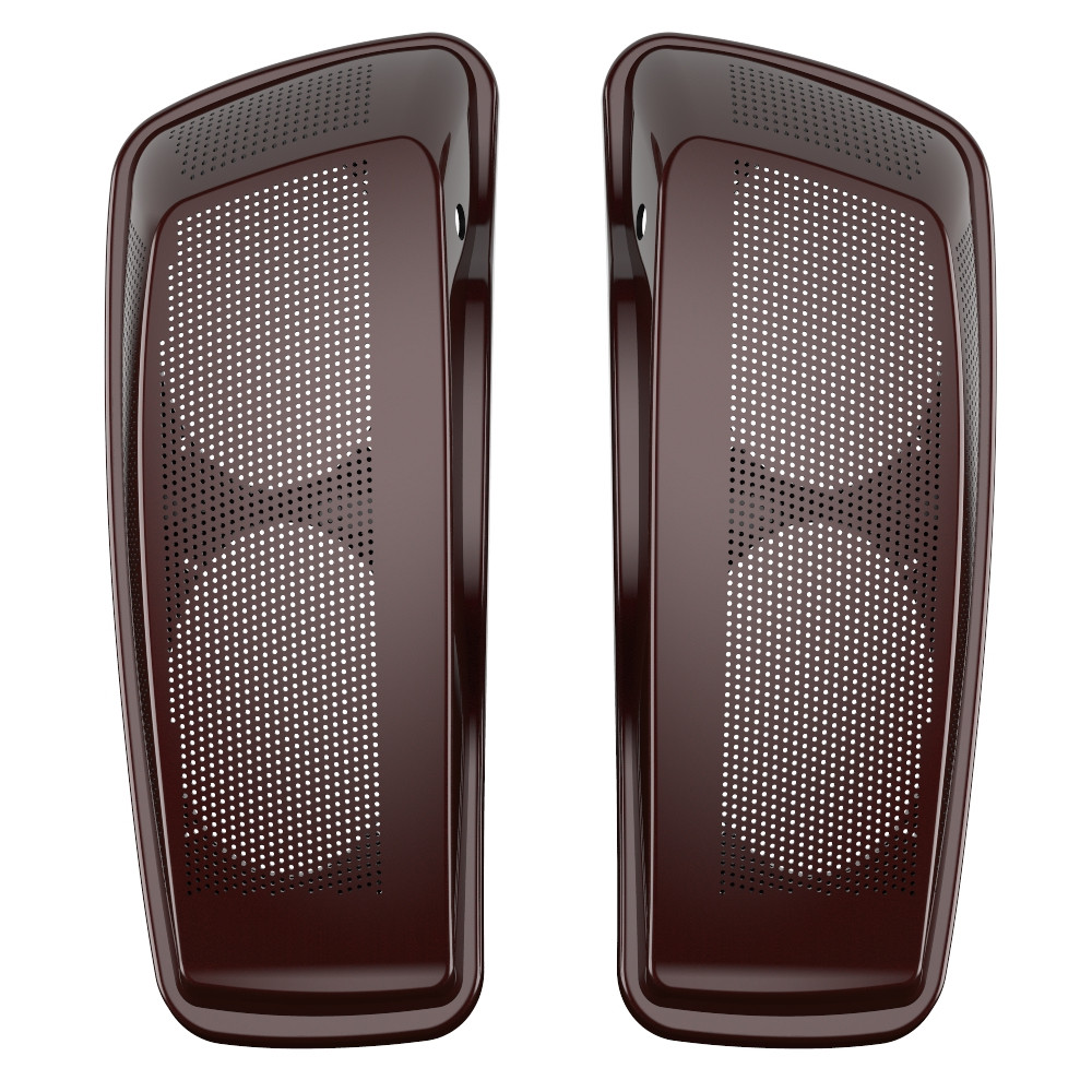 Advanblack Twisted Cherry Dual 6x9 Speaker Lids for 2014+ Harley Davidson Touring