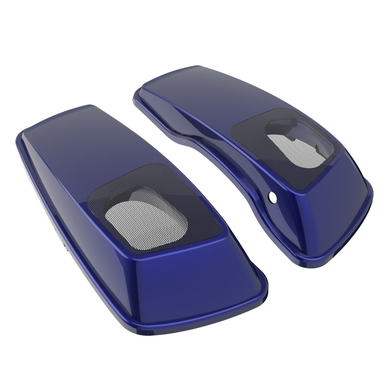 Advanblack Waterproof Zephyr Blue 6x9 Hard Saddlebag Speaker Lids Cover for Harley Davidson Touring 2014+