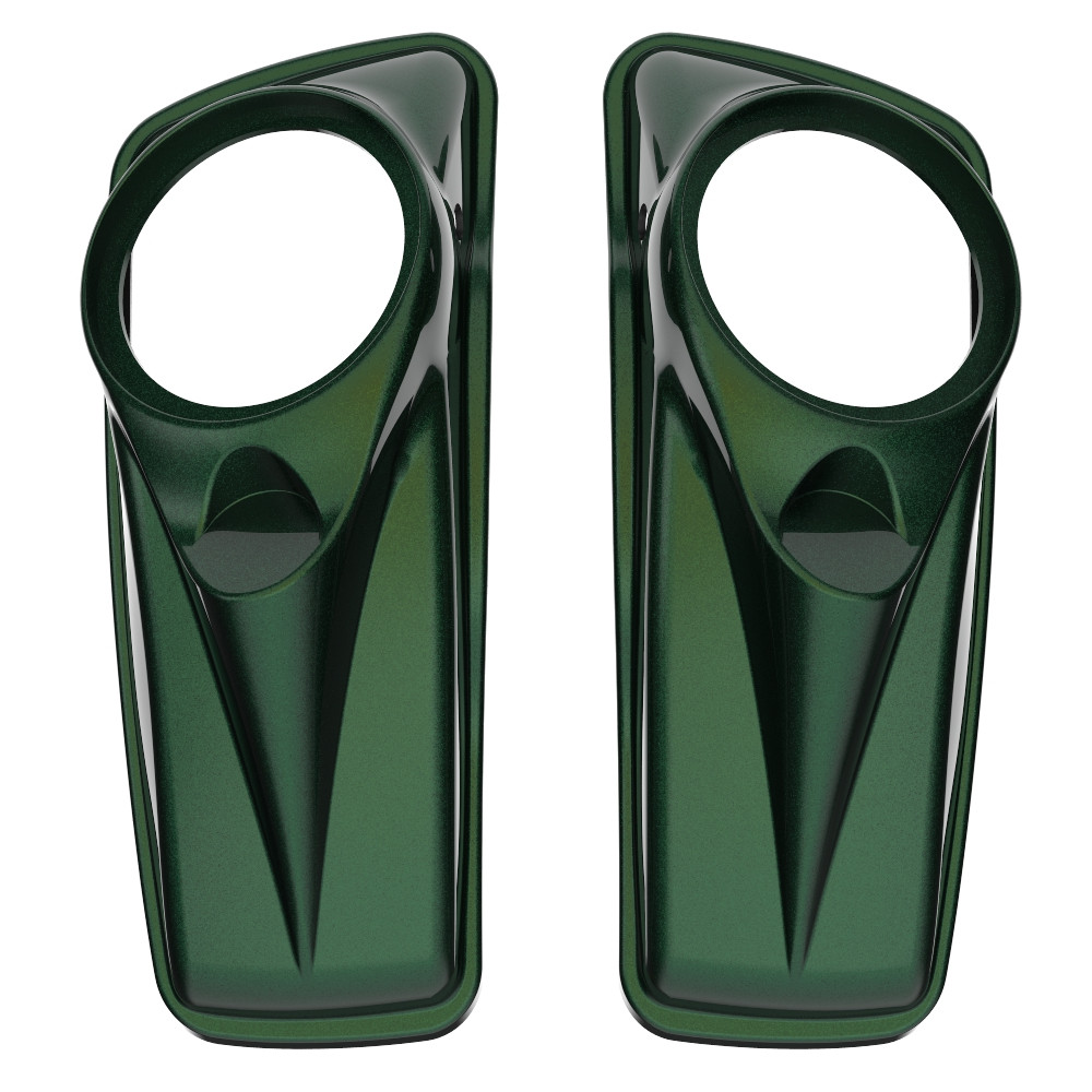 Advanblack Hard Candy Chameleon  8'' Saddlebag Speaker Lids Cover for Harley Davidson Touring 2014+