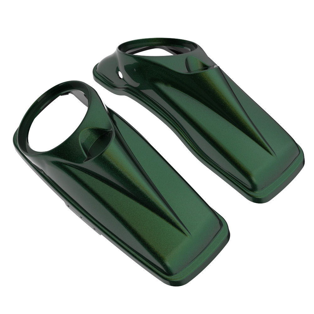 Advanblack Hard Candy Chameleon  8'' Saddlebag Speaker Lids Cover for Harley Davidson Touring 2014+