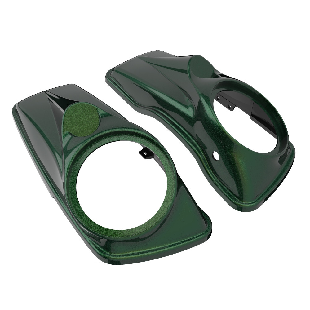 Advanblack Hard Candy Chameleon  8'' Saddlebag Speaker Lids Cover for Harley Davidson Touring 2014+