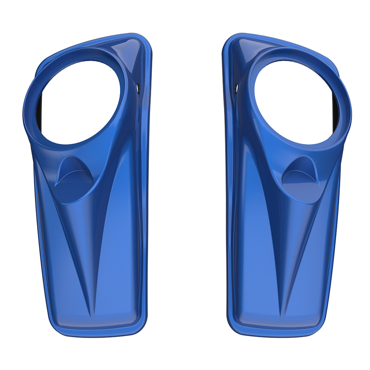 Advanblack Superior Blue 8'' Saddlebag Speaker Lids Cover for Harley Davidson Touring 2014+