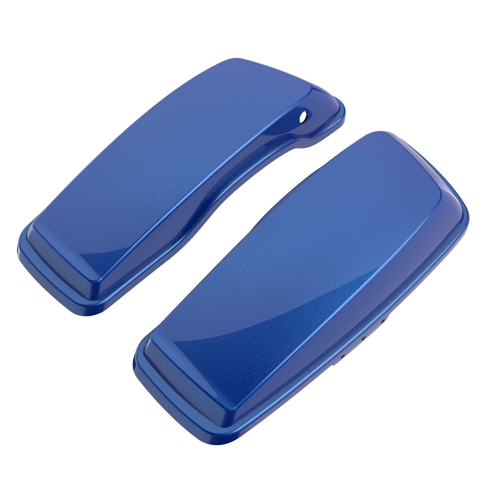 Advanblack Blue Max Standard Normal Stretched Saddlebag Lids for Harley Davidson Touring 2014+