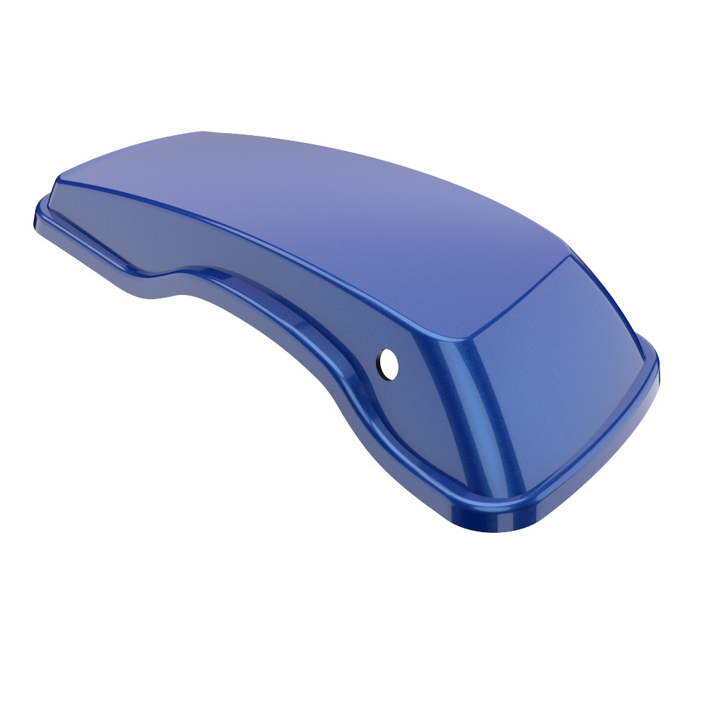 Advanblack Blue Max Standard Normal Stretched Saddlebag Lids for Harley Davidson Touring 2014+