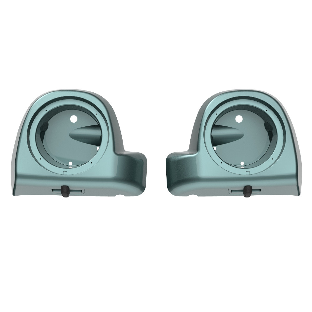 Silver Pine Rushmore Lower Vented Fairings Speaker Pods for 2014+ Harley Davidson Touring