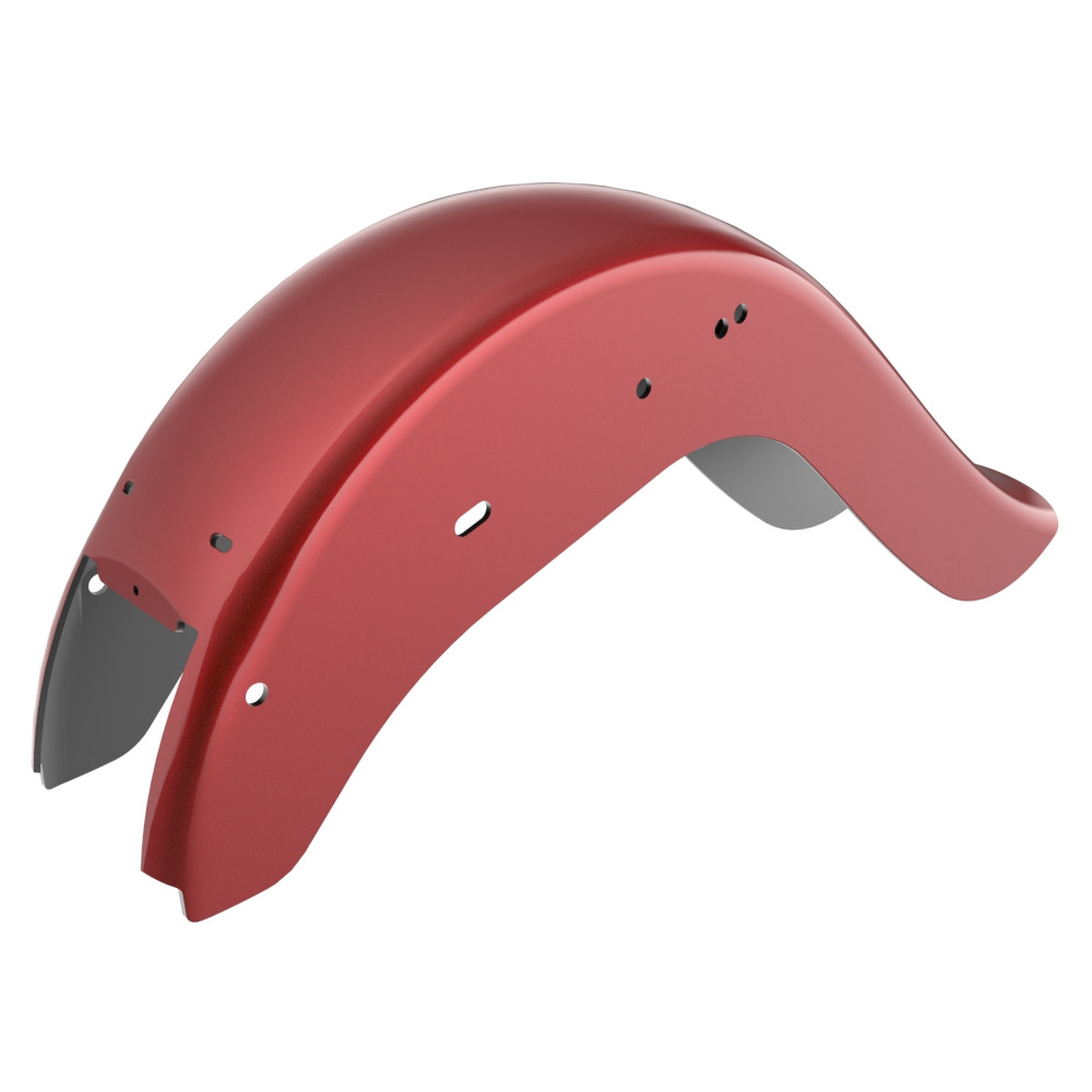 Ember Red Sunglo Cholo Vicla Chicano Style Rear Fender For Harley Softail 2000-2017